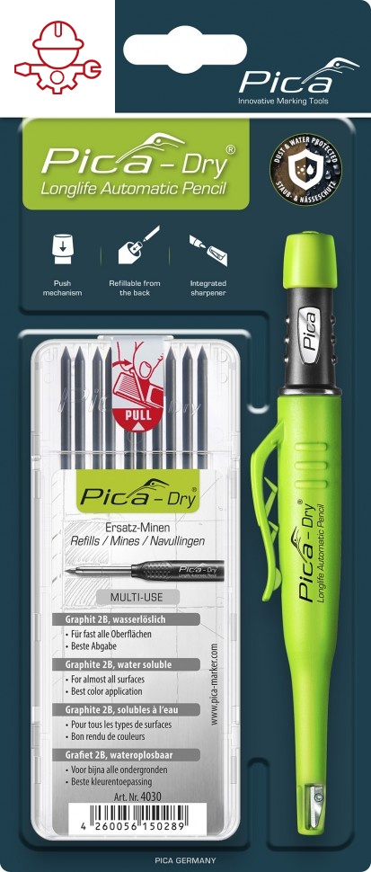 картинка PICA-MARKER 30403 Набор карандаша Pica-dry и грифелей (3030+4030) от магазина "Элит-инструмент"